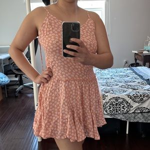 Wild Fable Sleeveless Tiered Babydoll Dress+Flowy Bottom and Tie Up Back, Small